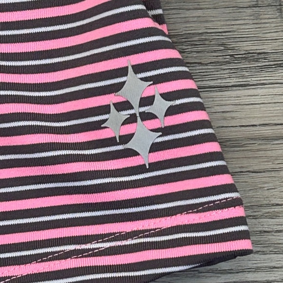 Jofit Women's Striped Sleeveless Polo Style Top Sz XL - Picture 3 of 8